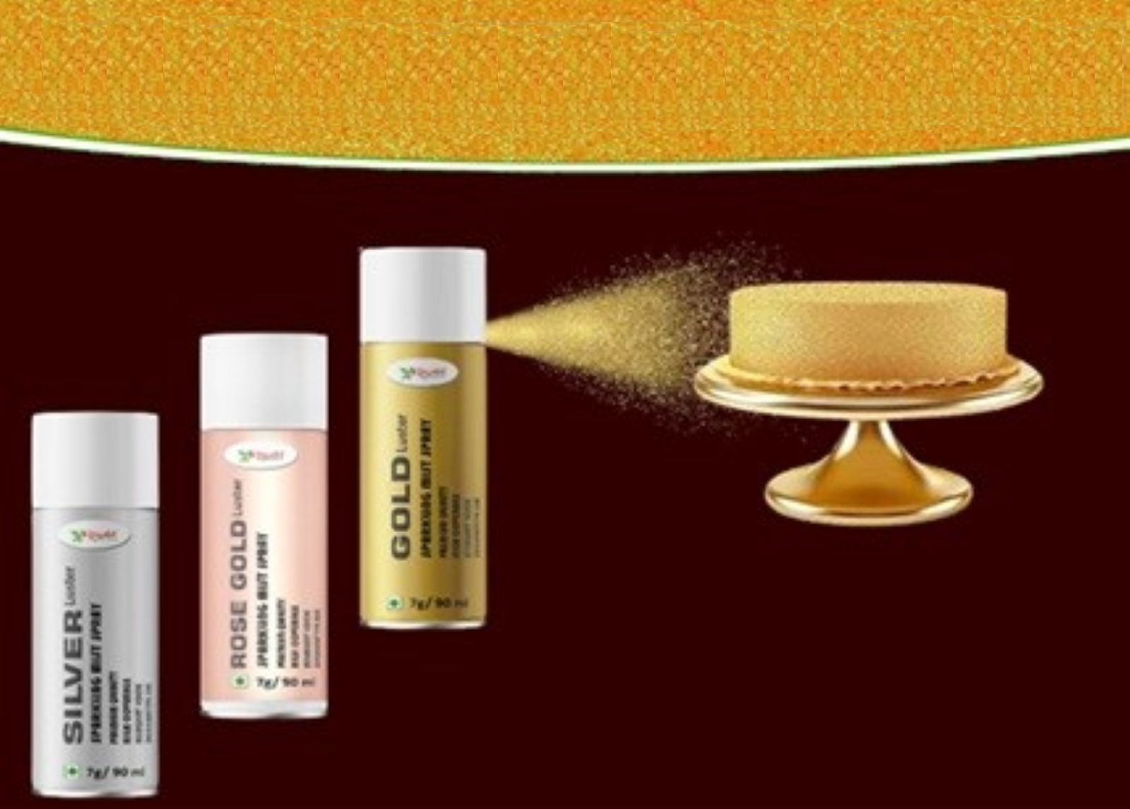 Mica Based Edible Luster Aerosol Spray